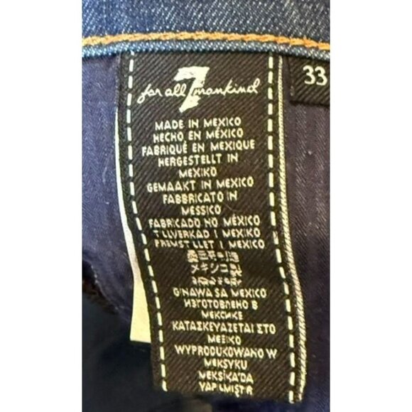 🔥 7 For All Mankind Aubrey High-Rise Button Fly Skinny Jeans – Size 33 - Picture 8 of 10